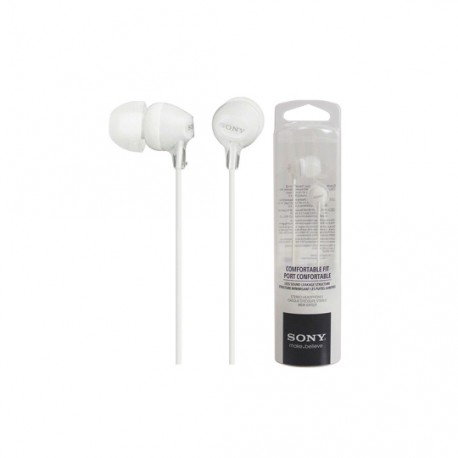 AUDIFONOS SONY MDREX15LP/WCUC TIPO EARBUDS ALAMBRICOS CONEXION 3.5 MM BLANCO