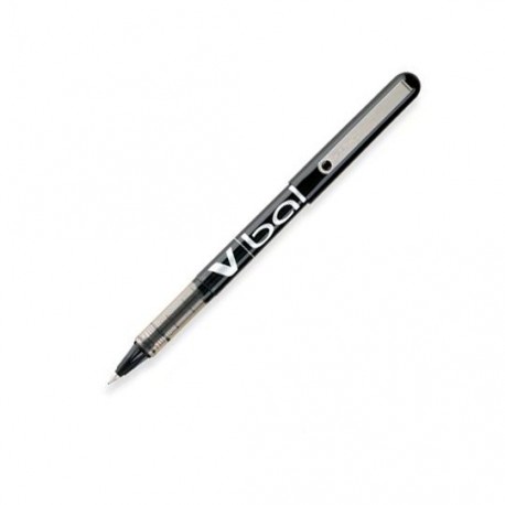 ROLLER PILOT V BALL DE TINTA NEGRA COLOR BARRIL NEGRO TRANSPARENTE PUNTO EXTRA FINO MEDIDA 0.3 MM 1 PIEZA