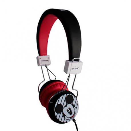 AUDIFONOS MICKEY MOUSE DISNEY MI16HS15 TECHZONE ALÁMBRICOS CONEXION 3.5 MM COLOR NEGRO