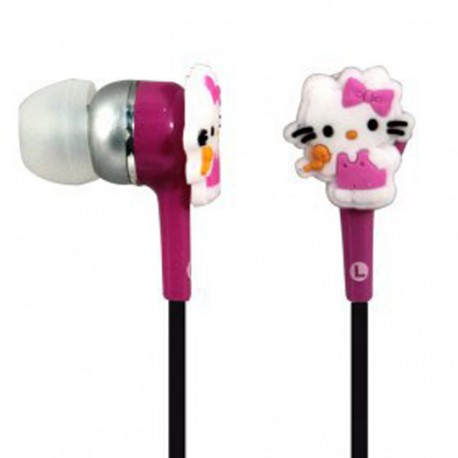 AUDIFONOS HELLO KITTY TECHZONE HK16HF01 ALÁMBRICOS CONEXION 3.5 MM ROSA
