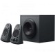 BOCINAS ALAMBRICAS LOGITECH Z625 CON CONEXION 3.5 MM COLOR NEGRO