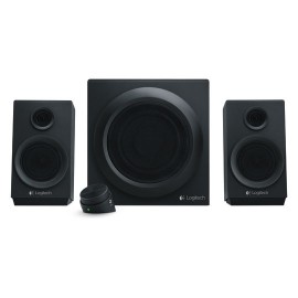 BOCINAS ALAMBRICAS LOGITECH Z333 CON CONEXIÓN 3.5 MM COLOR NEGRO