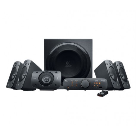 BOCINAS ALAMBRICAS LOGITECH Z906 CON CONEXIÓN 3.5 MM COLOR NEGRO