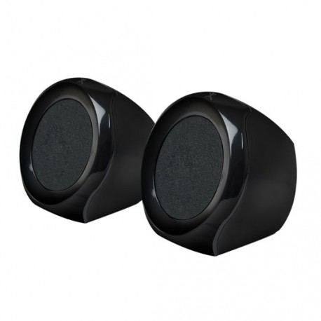 BOCINAS ALAMBRICAS PERFECT CHOICE PC-112600 CON CONEXIÓN 3.5 MM COLOR NEGRO