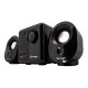 BOCINA CON SUBWOOFER ALAMBRICAS VORAGO SPK-200 CON CONEXIÓN 3.5 MM COLOR NEGRO