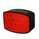 BOCINAS BLUETOOTH INALAMBRICO PORTATIL GINGA GI16BOC01BT-NR CON CONEXIÓN BLUETOOTH COLOR NEGRO CON ROJO