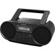 RADIOGRABADORA SONY ZS-RS60BT CD/DA, CD-R, CD-RW, MP3, WMA NEGRO