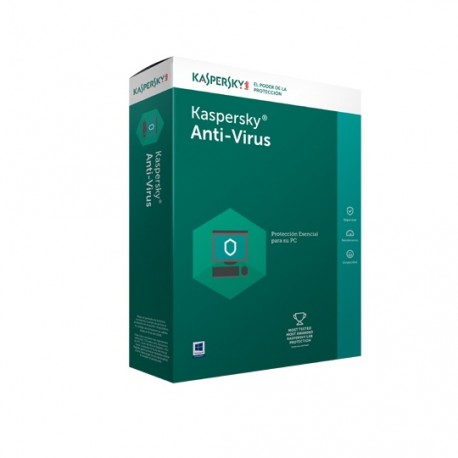 ANTIVIRUS KASPERSKY CON 3 LICENCIAS PARA WINDOWS DVD