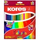 LAPICES DE COLOR SURTIDO KORES FORMA TRIANGULAR DE MADERA CAJA CON 26 PIEZAS