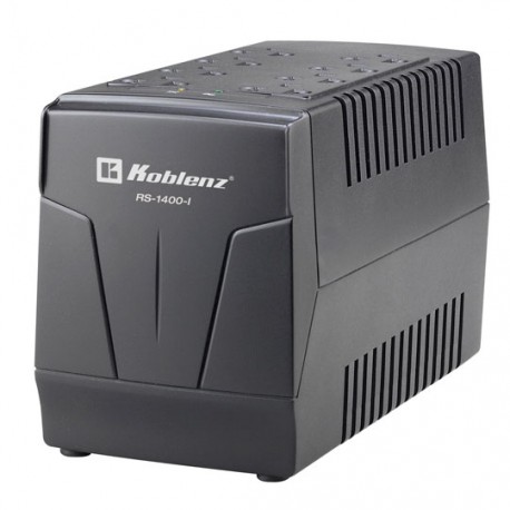 REGULADOR KOBLENZ RS-1400-I CAPACIDAD 1400 VA NUMERO DE CONTACTOS 8 USO MULTIFUNCIONAL