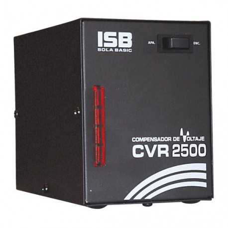REGULADOR SOLA-BASIC CVR2500 CAPACIDAD 2500 VA NUMERO DE CONTACTOS 1 USO PARA EQUIPOS CON MOTOR