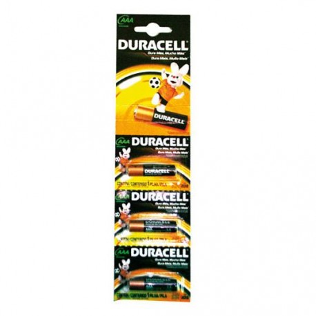PILA ALCALINA DURACELL AAA DE 1.5 VOLTS 6 PIEZAS