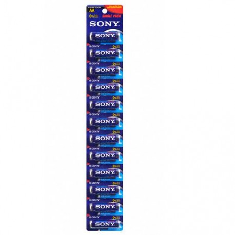 PILA ALCALINA SONY AA DE 1.5 VOLTS 12 PIEZAS