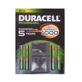 CARGADORES DE PILA DURACELL CONTIENE 6 PILAS AA Y 2 PILAS AAA 1 PIEZA