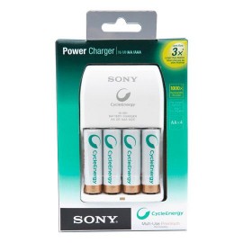 CARGADORES DE PILA SONY CONTIENE 4 PILAS AA 1 PIEZA