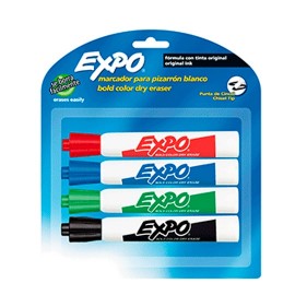 MARCADOR PARA PIZARRON BEROL EXPO 9020040 COLOR SURTIDO 4 PIEZAS