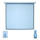 PANTALLA PARA PROYECCION ELECTRICA MULTIMEDIA SCREENS MSE-213 DE 84 PULGADAS COLOR BLANCO MATE