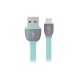 CABLE DE TRANSFERENCIA DE DATOS ADAPTADOR MICRO USB USB A 8 PINES PERFECT CHOICE COLOR AZUL DE 1 METRO EL-994404