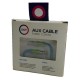CABLE DE AUDIO 3.5 MM A MACHO A B MACHO IJOY FAB5BL 1 METRO AZUL