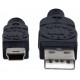 CABLE USB A MACHO A B MACHO MANHATTAN COLOR NEGRO DE 1.8 METROS 333375