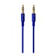 CABLE AUDIO 3.5 MM MACHO A MACHO VORAGO COLOR ROSA DE 1 METRO CAB-115