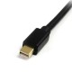 CABLE ADAPTADOR MONITOR MINI DISPLAYPORT MACHO A MACHO STARTECH COLOR NEGRO DE 1.8 METROS MDP2DPMM6