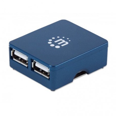 HUB MANHATTAN CON 4 PUERTOS USB 2.0 EN FORMA DE CUADRO 160605