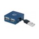 HUB MANHATTAN CON 4 PUERTOS USB 2.0 EN FORMA DE CUADRO 160605