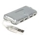Hub usb 2.0 4 puertos negro mini