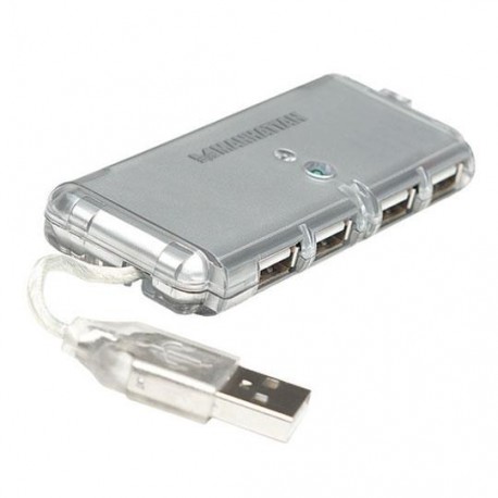 Hub usb 2.0 4 puertos negro mini