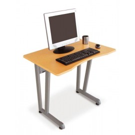 ESCRITORIO BASICO LINEA ITALIA 186 DE MELAMINA COLOR MAPLE