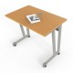 ESCRITORIO BASICO LINEA ITALIA 123S DE MELAMINA COLOR MAPLE