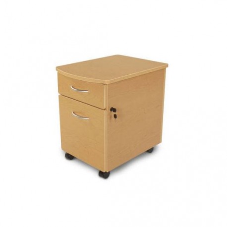 ARCHIVERO VERTICAL DE 2 GAVETAS LINEA ITALIA 106 COLOR MAPLE