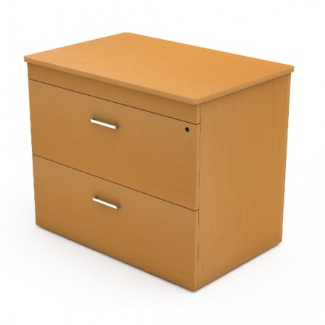ARCHIVERO HORIZONTAL DE 2 GAVETAS LINEA ITALIA 642M COLOR MAPLE
