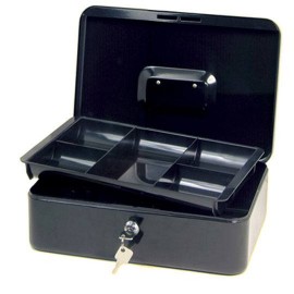 CAJA PARA DINERO METALICA BARRILITO CM3 COLOR GRIS