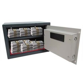 CAJA DE SEGURIDAD MEDIANA SANTUL DE ACERO Y PLASTICO