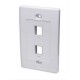 PLACA PARA CAJA ESTANDAR INTELLINET 63293 COLOR BLANCO