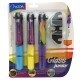 MARCADOR PARA VIDRIO AZOR AQUARELO GLASS JUNIOR AMARILLO,VIOLETA Y AZUL 3 PIEZA