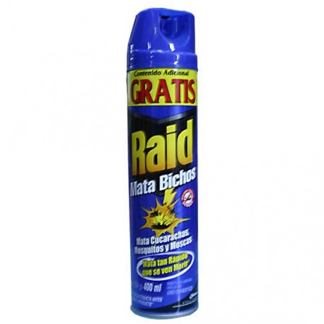 INSECTISIDA AEROSOL MATA BICHOS RAID 305 GR