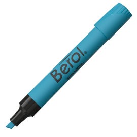 MARCATEXTOS RESALTADOR BEROL 2134 COLOR AZUL 1 PIEZA