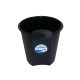 CESTO DE BASURA REDONDO DE PLASTICO SABLON COLOR NEGRO TAMAÑO 28.5 X 29 X 28.5 CM PARA 12.5 L