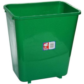 CESTO DE BASURA RECTANGULAR DE PLASTICO CUBASA COLOR VARIOS COLORES TAMAÑO 27 X 25 X 25 CM PARA 9 L
