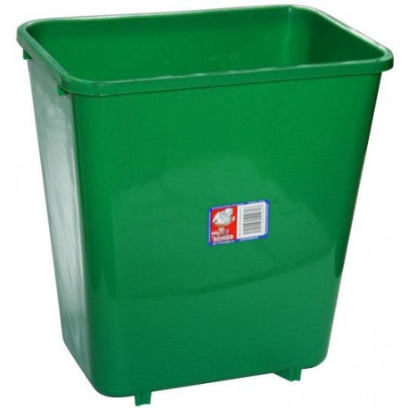 CESTO DE BASURA RECTANGULAR DE PLASTICO CUBASA COLOR VARIOS COLORES TAMAÑO 27 X 25 X 25 CM PARA 9 L
