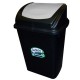 CESTO DE BASURA RECTANGULAR DE PLASTICO SABLON COLOR NEGRO TAMAÑO 71 X 36 X 47.3 CM PARA 65 L