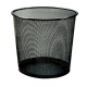 CESTO DE BASURA REDONDO DE MALLA SABLON COLOR GRIS TAMAÑO 29.5 X 24 X 28 CM PARA 15 L
