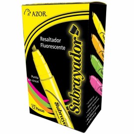 MARCATEXTOS RESALTADOR AZOR SUBRAYADOR 2450NA COLOR NARANJA FLUORESCENTE 1 PIEZA