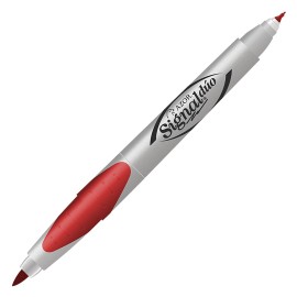 MARCADOR PERMANENTE AZOR SIGNAL DUO 3300RO COLOR ROJO 1 PZA