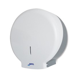 DESPACHADOR DE PAPEL HIGIENICO MINI JOFEL MEDIDAS 28 X 27 X 12.5 CM BLANCO 1 PZA
