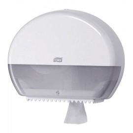 DESPACHADOR DE PAPEL HIGIENICO MAXI TORK MEDIDAS 43.7 X 36 X 13.3 CM COLOR BLANCO 1 PZA
