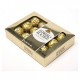 CAJA CHOCOLATE FERRERO ROCHER CON AVELLANA 12 PZAS 150GR